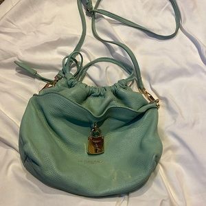 Teal Burberry bag